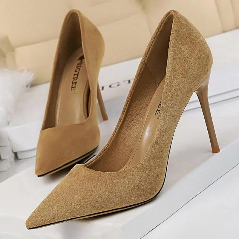 Classy Pointed Toe High Heels Stiletto Shoes