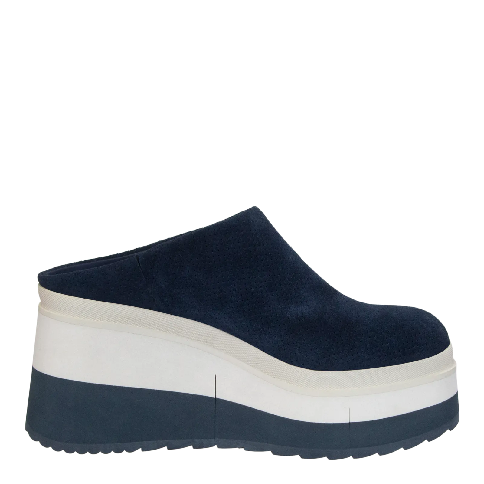 COACH in NAVY Platform Clogs