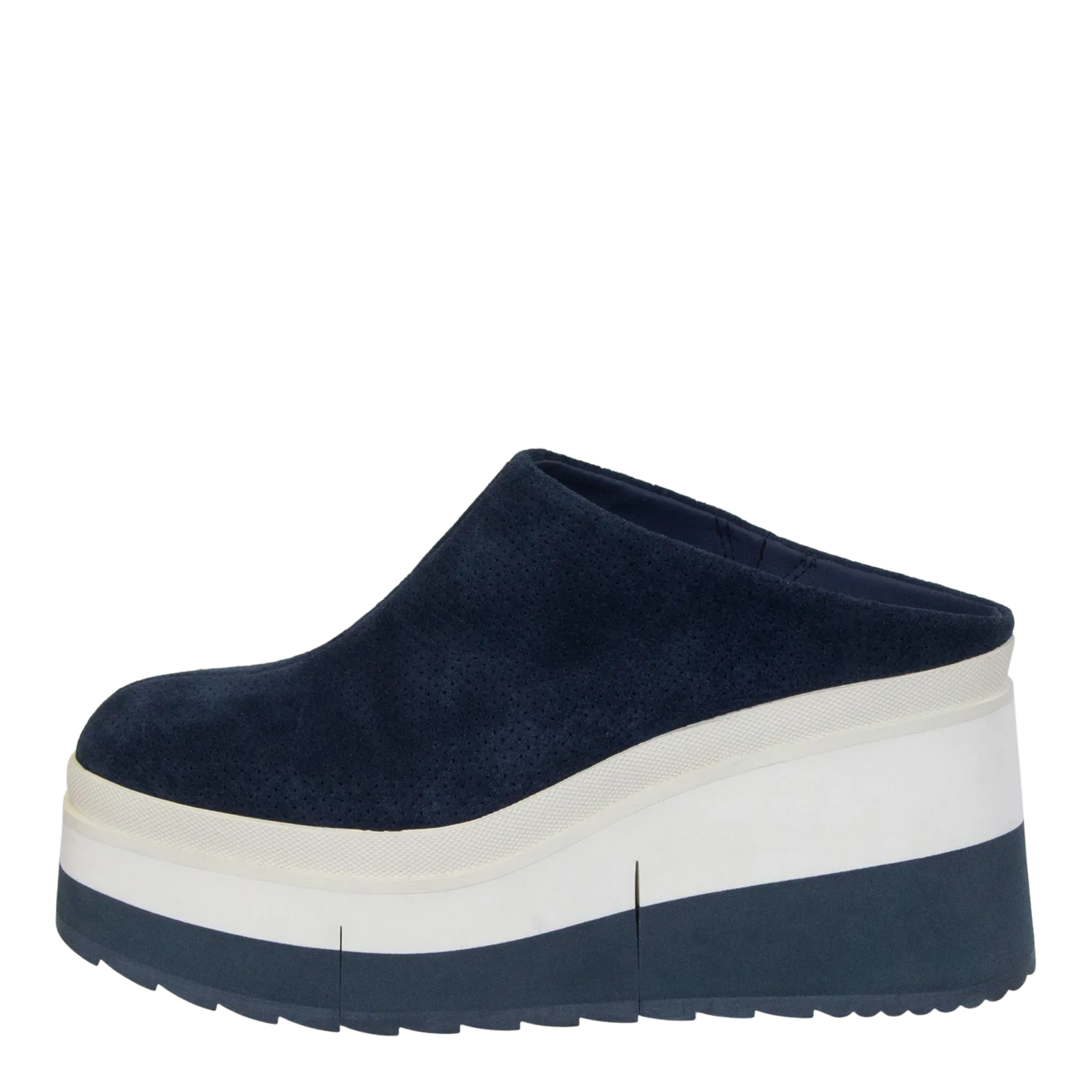 COACH in NAVY Platform Clogs