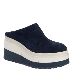 COACH in NAVY Platform Clogs