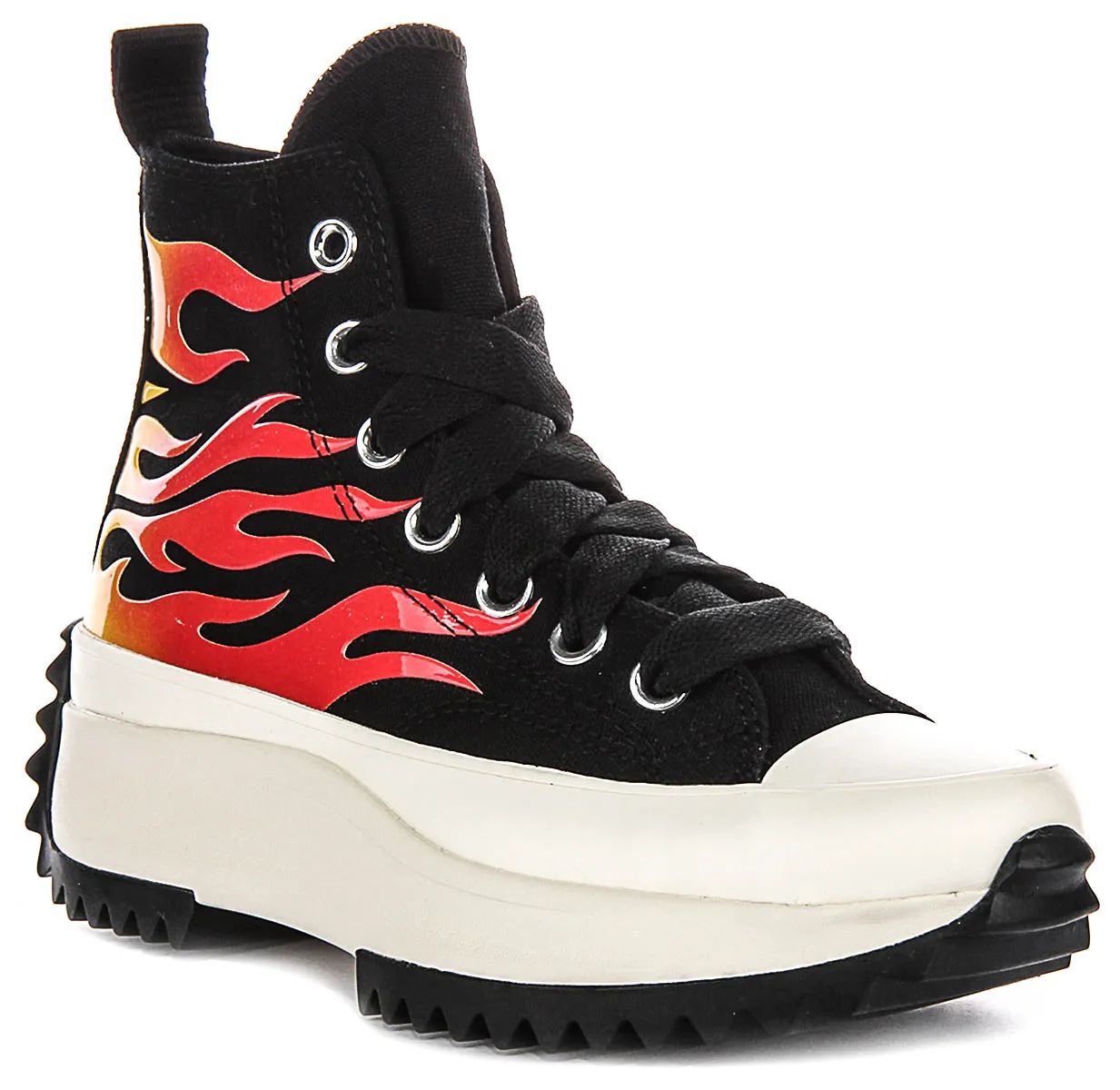 Converse A08766C Runstar Hike In Black Red Flame