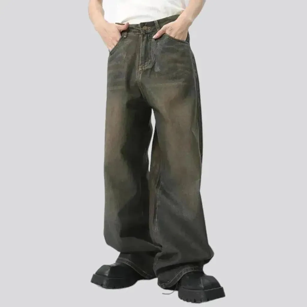 Dark-wash vintage jeans
 for men