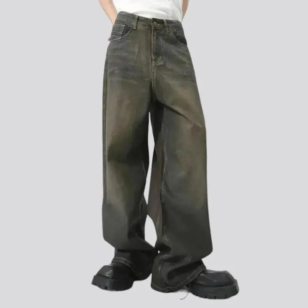 Dark-wash vintage jeans
 for men