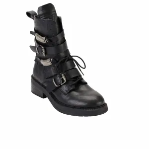 DKNY -  Leather Strappy Ankle Boots