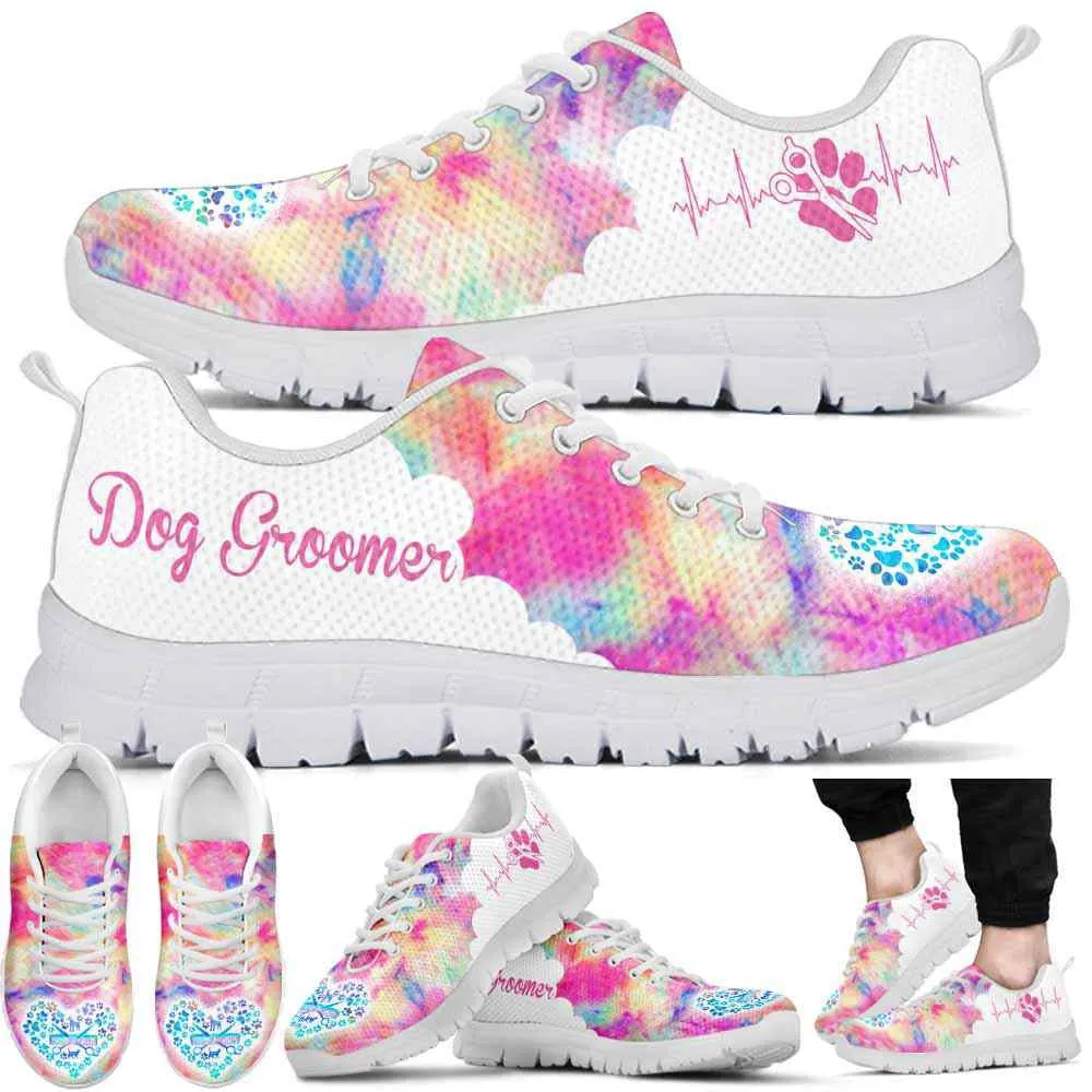 Dog Groomer Sneaker, Dog Grooming Cloud Pastel Sneakers Shoes, Best Running Shoes, Unique Gifts For Dog Lovers