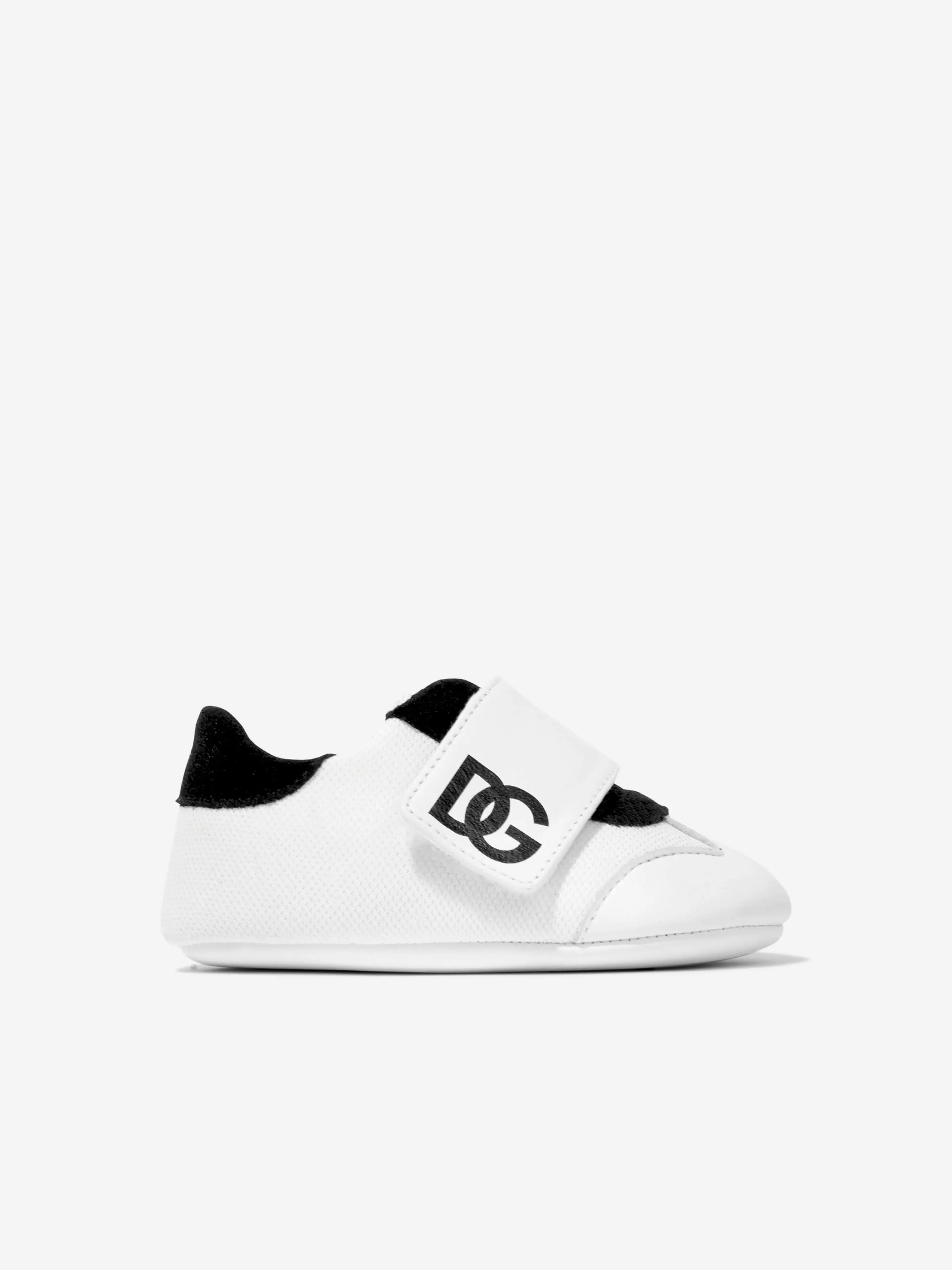 Dolce & Gabbana Baby Boys Leather Pre Walker Trainers in White