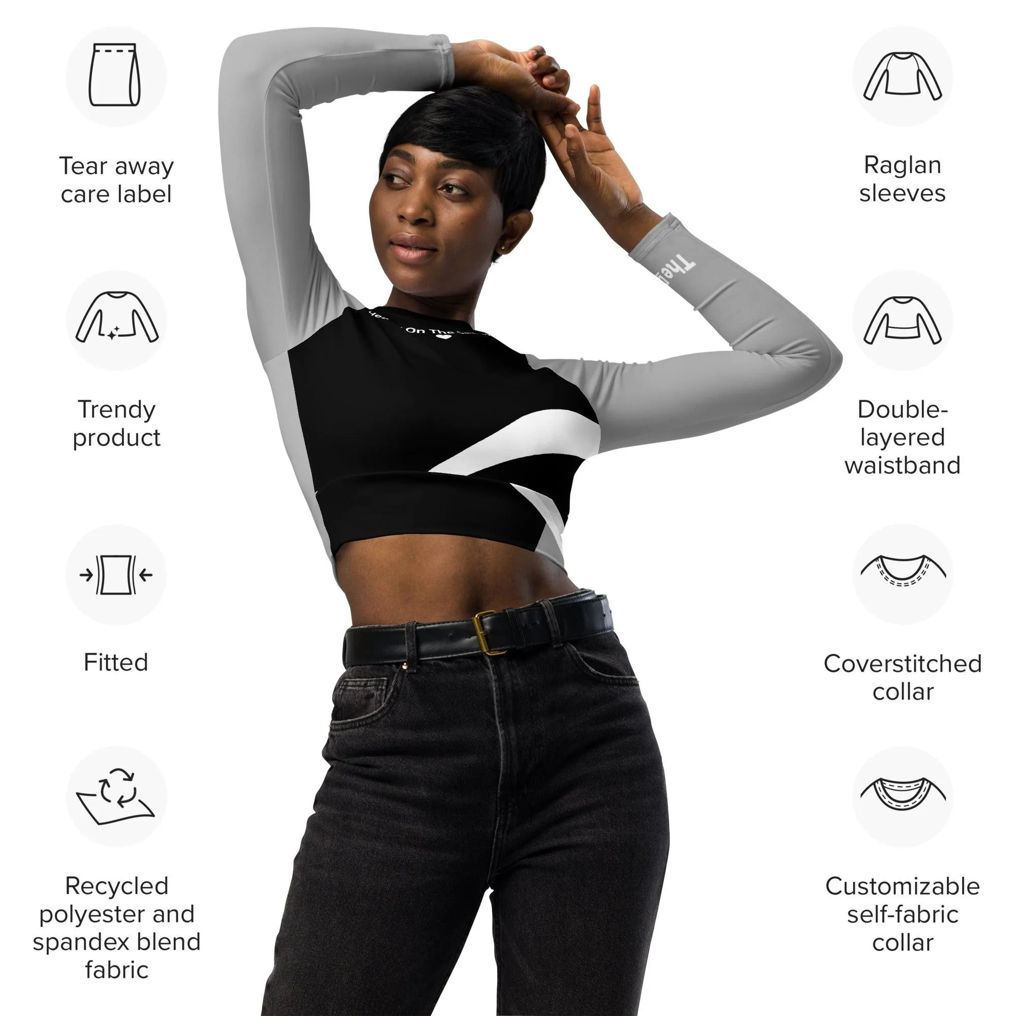 Duffle Empower -Self LOVE long sleeve crop top