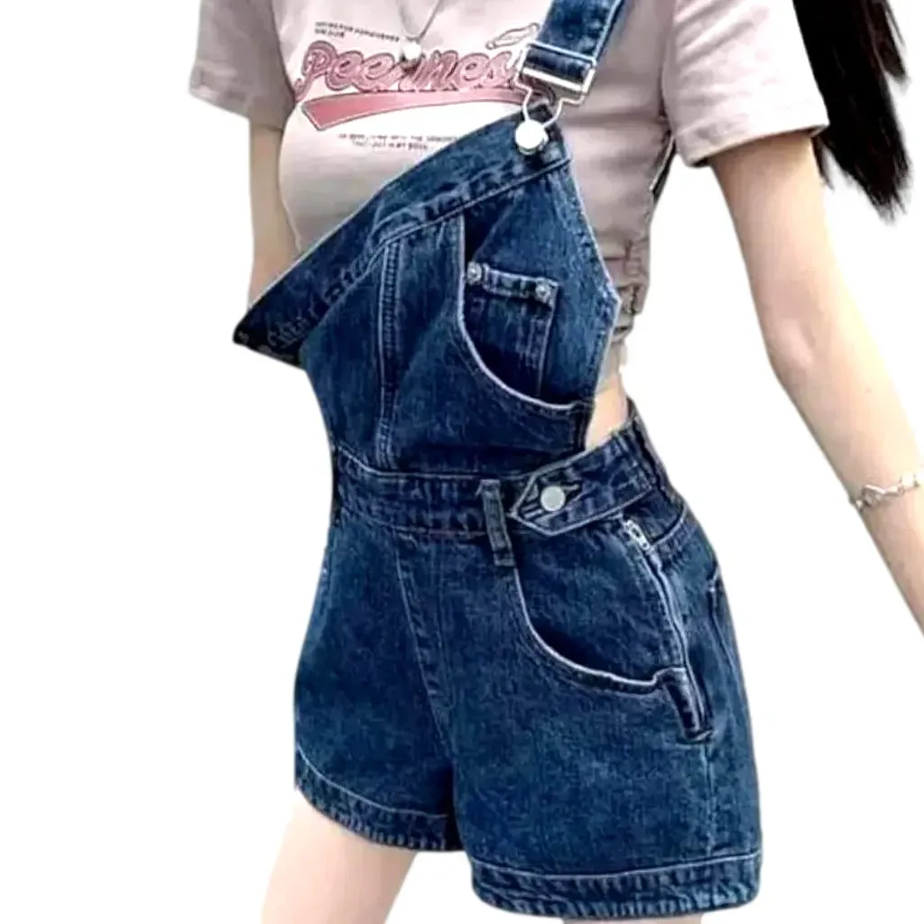 Fashion loose women's jean overall