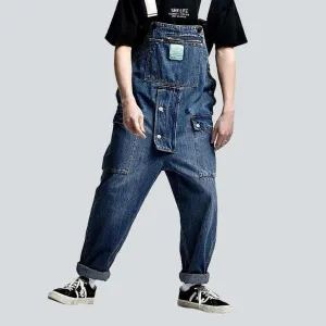 Fashion men's denim overall