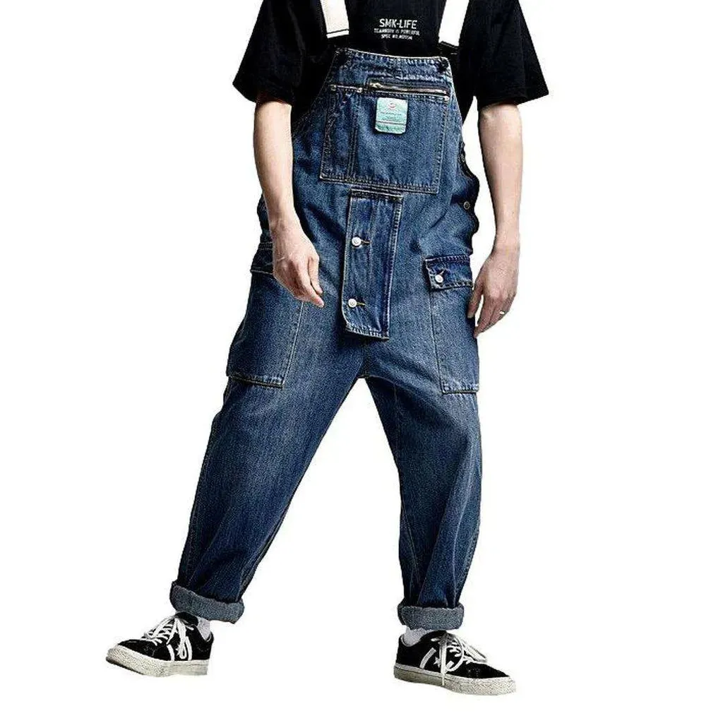 Fashion men's denim overall