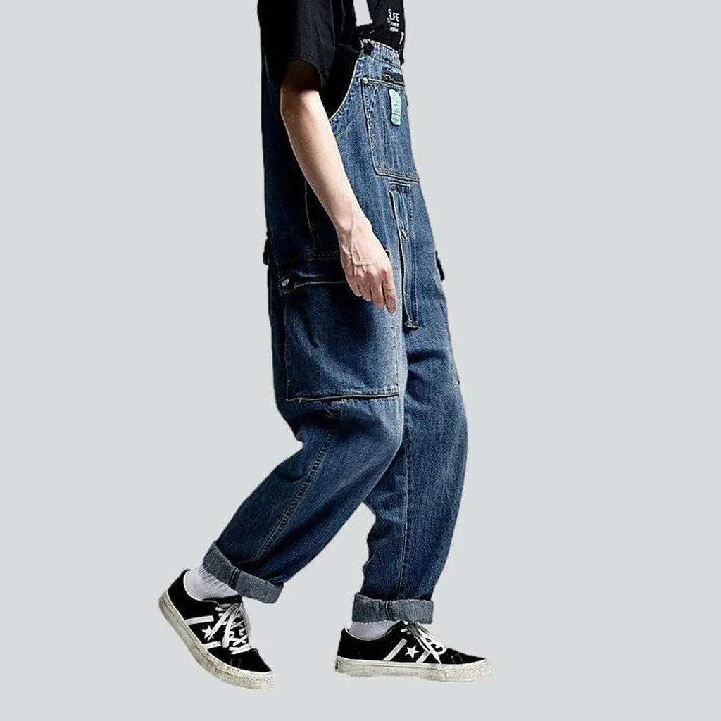 Fashion men's denim overall