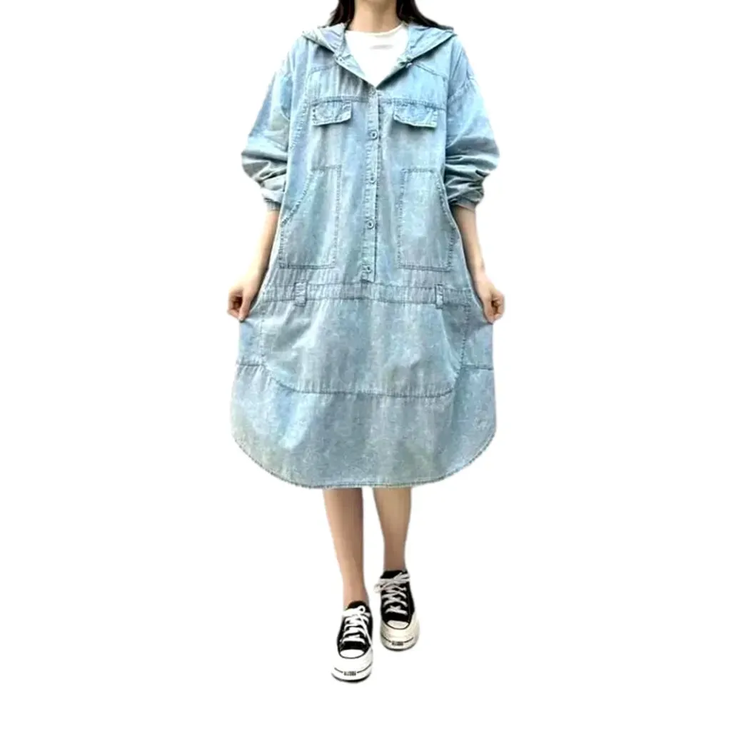 Fashionable vintage jean dress