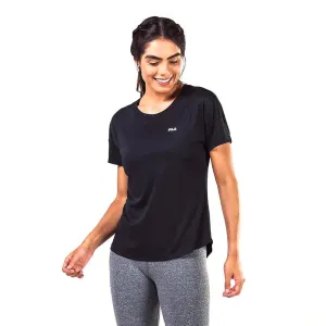 Fila Athleisure Remera Femenino Basic_Sports Negro