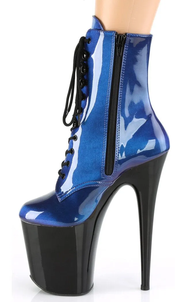 FLAMINGO-1020SHG Blue-Purple Ankle Boots