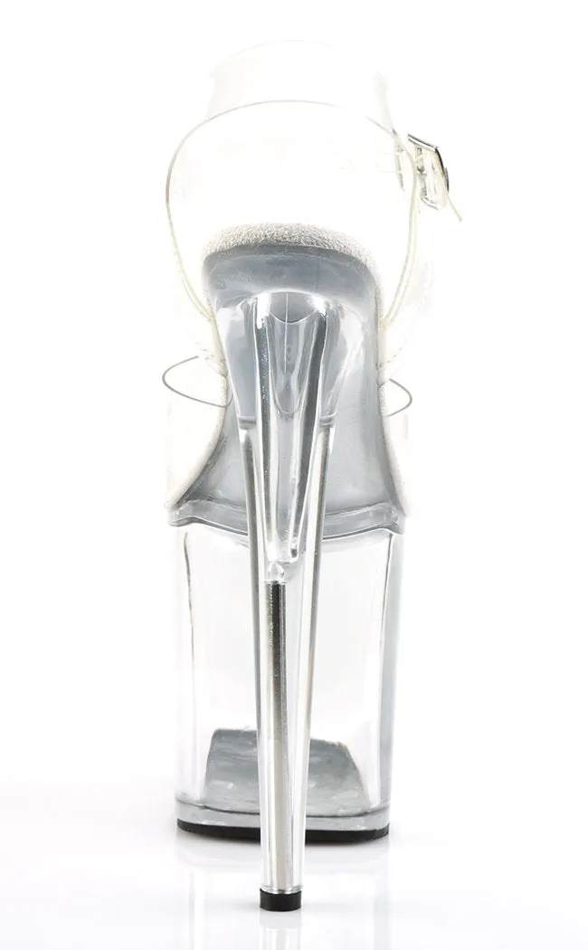 FLAMINGO-808 Clear Platform Heels