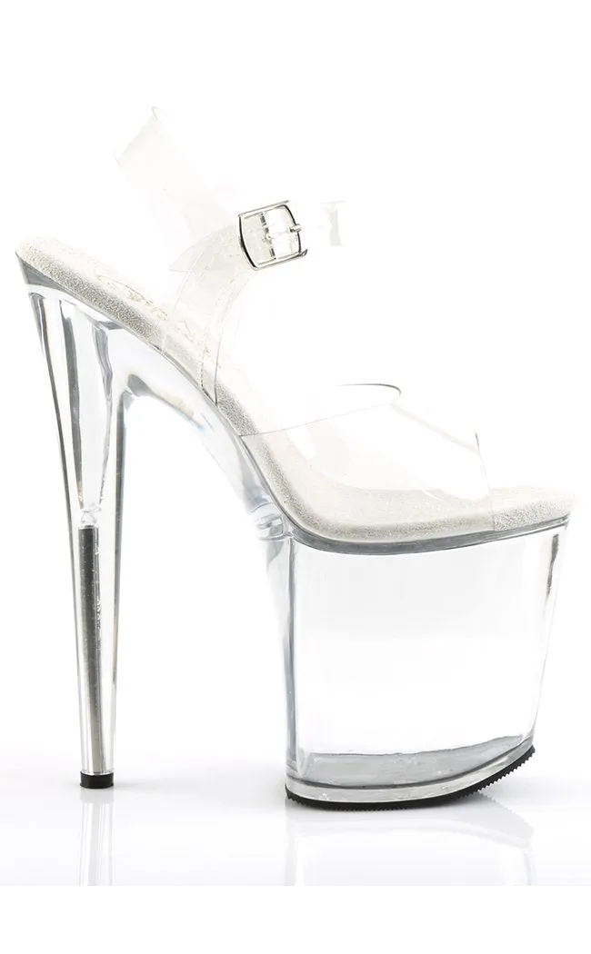 FLAMINGO-808 Clear Platform Heels