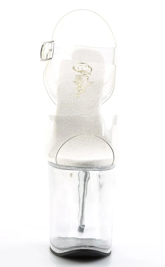 FLAMINGO-808 Clear Platform Heels