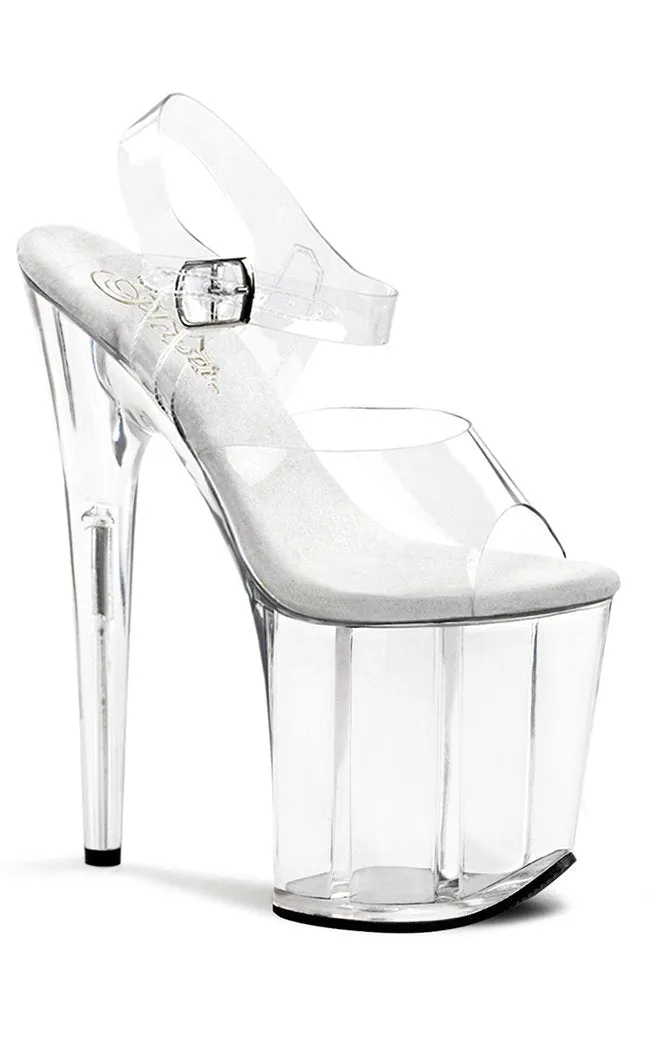 FLAMINGO-808 Clear Platform Heels