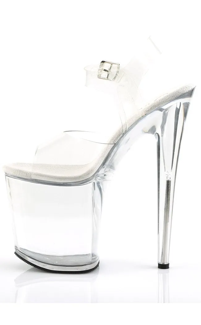 FLAMINGO-808 Clear Platform Heels