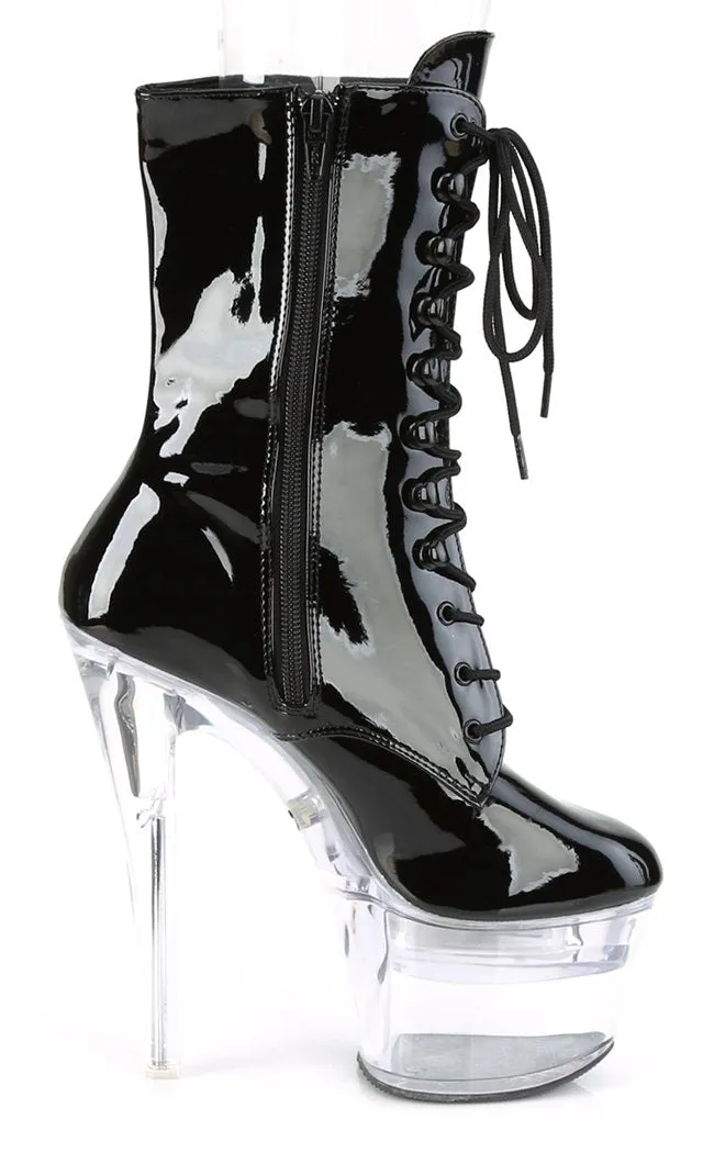 FLASHDANCE-1020-7 Black Patent Light Up Boots