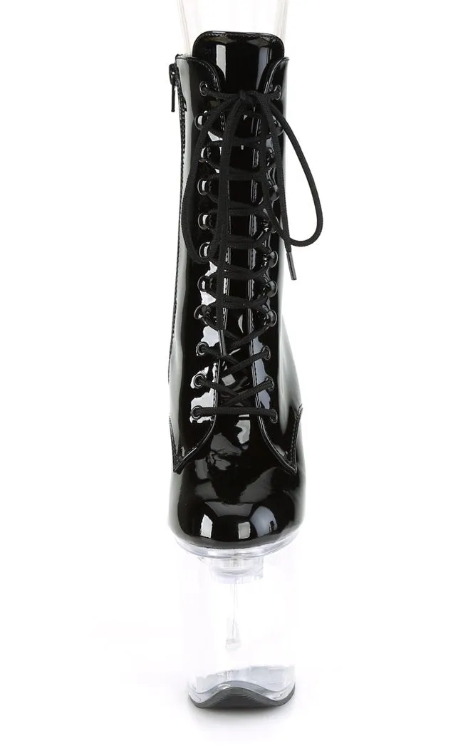 FLASHDANCE-1020-8 Black Patent Light Up Boots