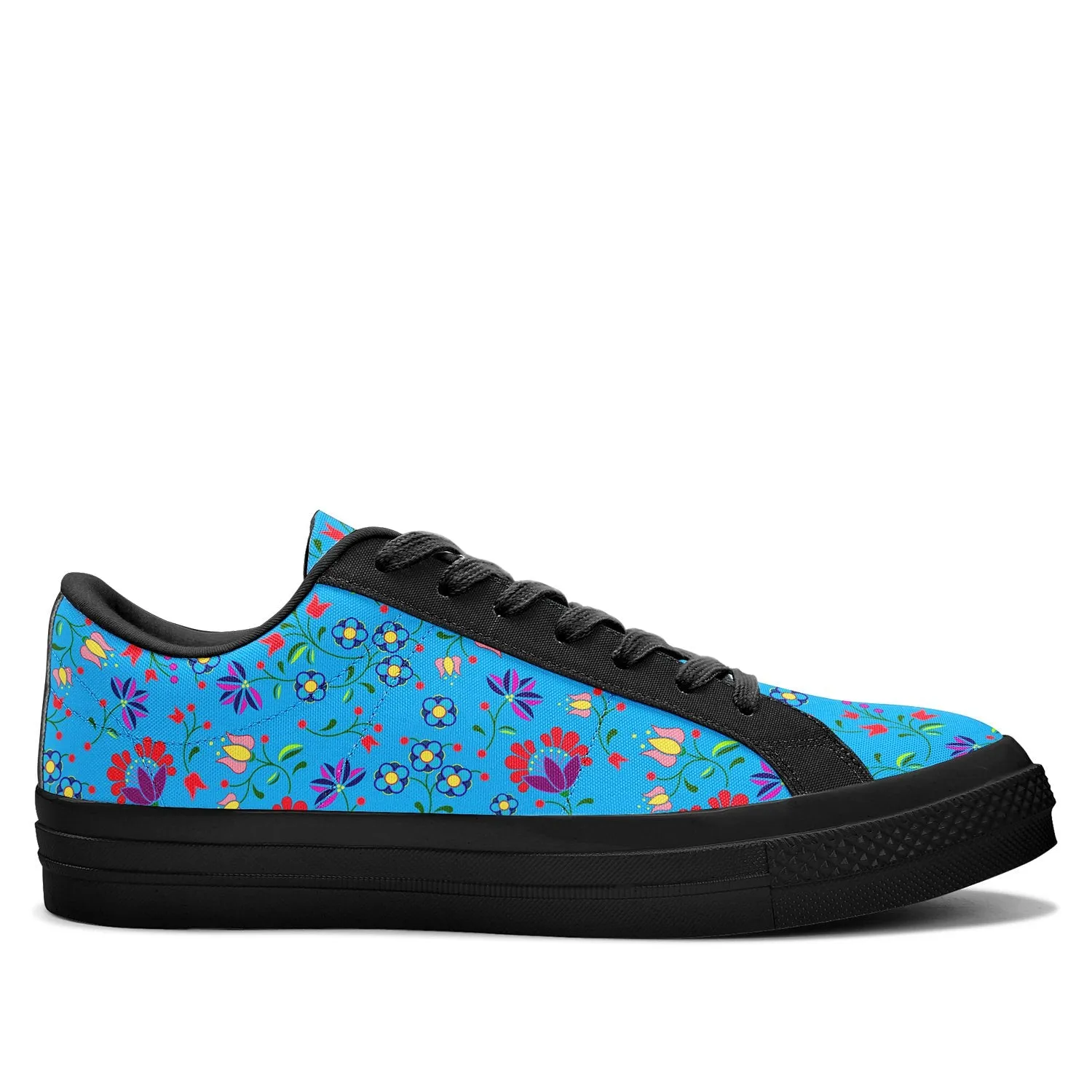 Fleur Indigine Ciel Aapisi Low Top Canvas Shoes Black Sole