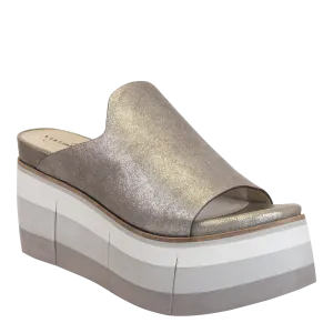 FLOW in SILVER Platform Sandals