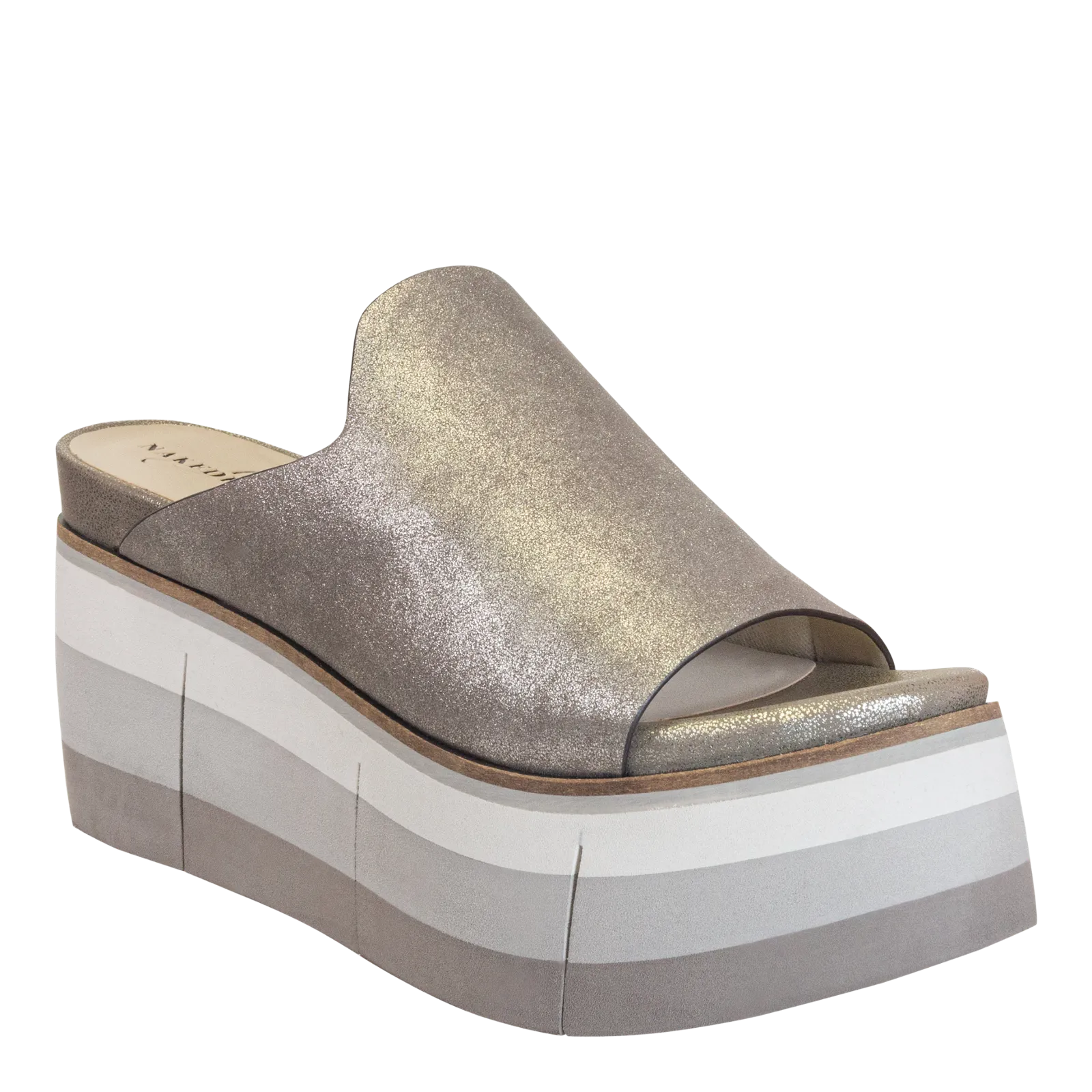 FLOW in SILVER Platform Sandals