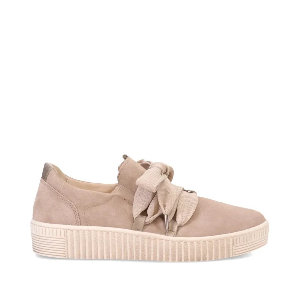 Gabor Women's Bow Sneaker in Eclisse Taupe