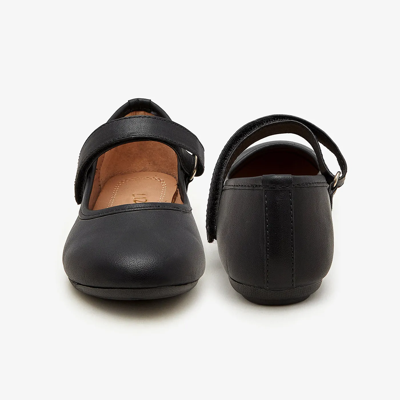 Girls' Plain School Shoes