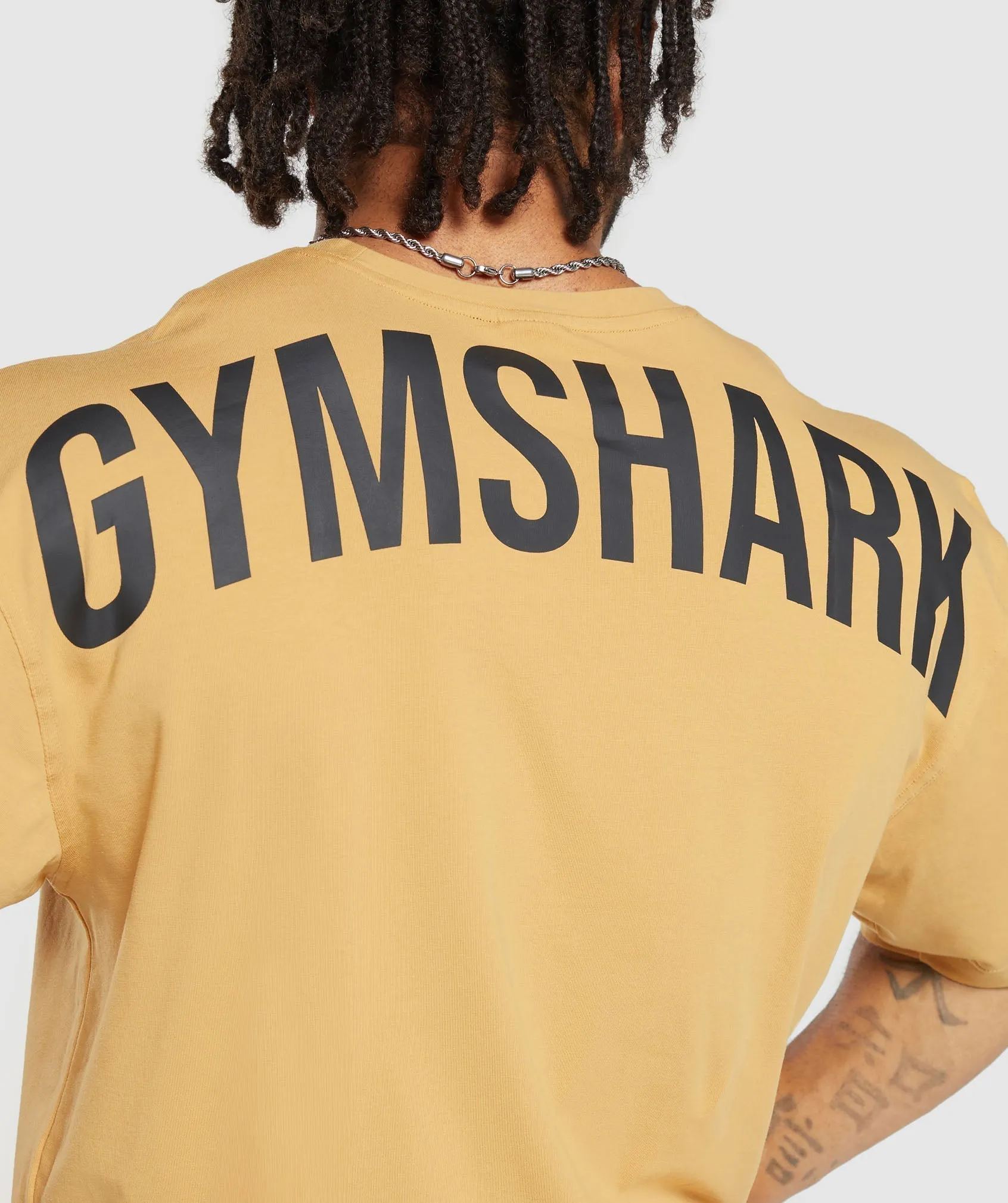 Gymshark Power T-Shirt - Rustic Yellow/Black