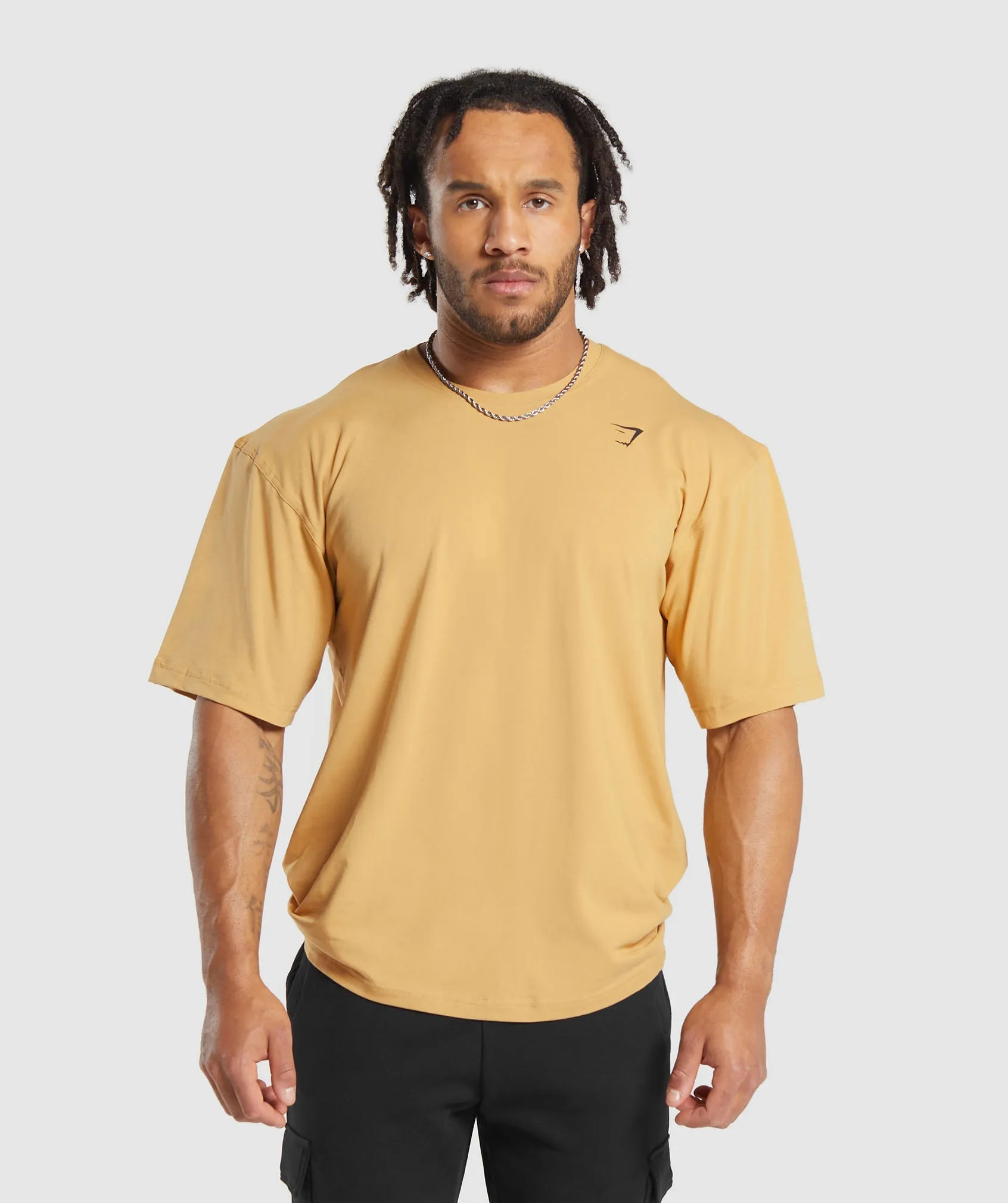 Gymshark Power T-Shirt - Rustic Yellow/Black