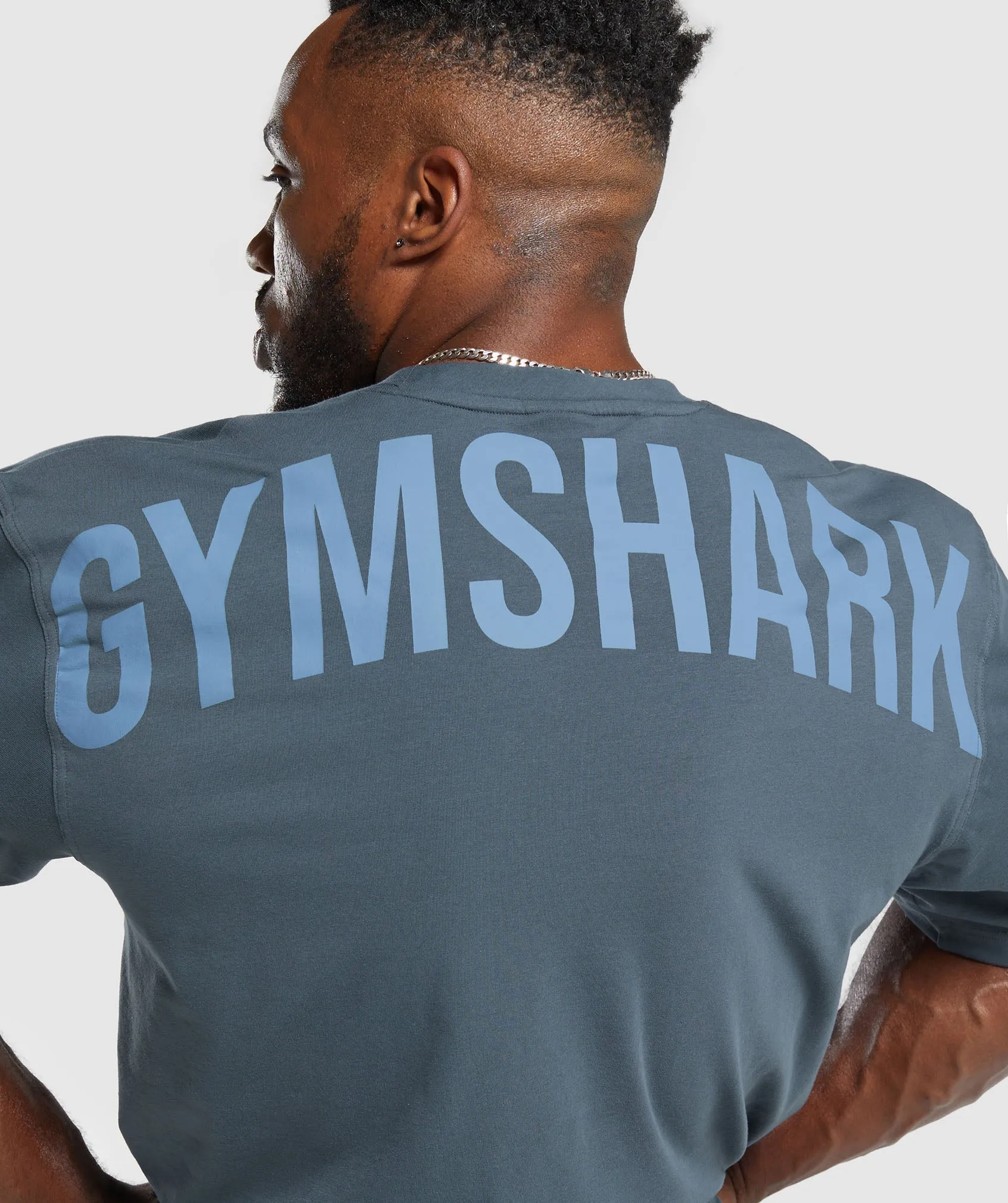 Gymshark Power T-Shirt - Titanium Blue