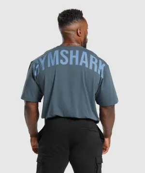 Gymshark Power T-Shirt - Titanium Blue