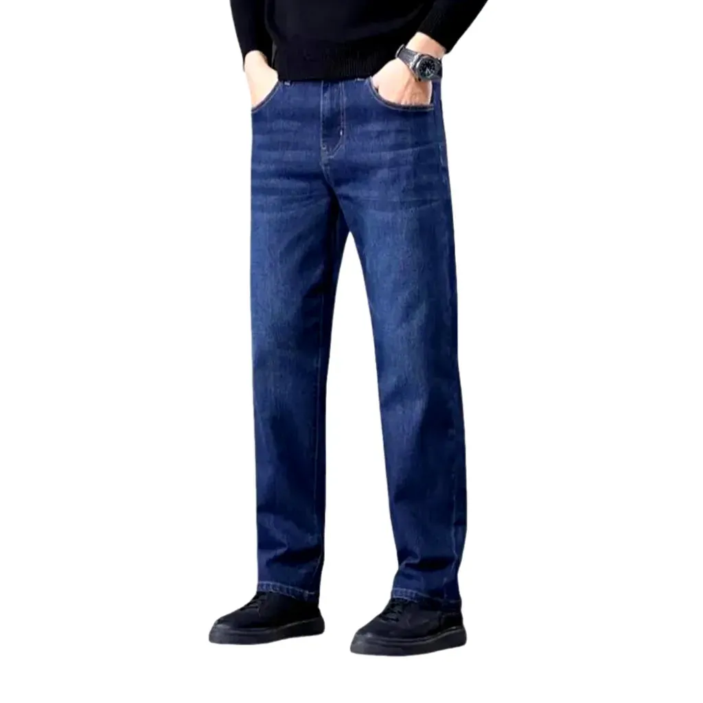 High rise stretchable men's jeans