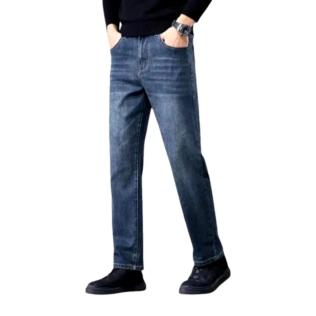 High rise stretchable men's jeans