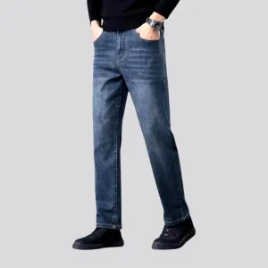 High rise stretchable men's jeans