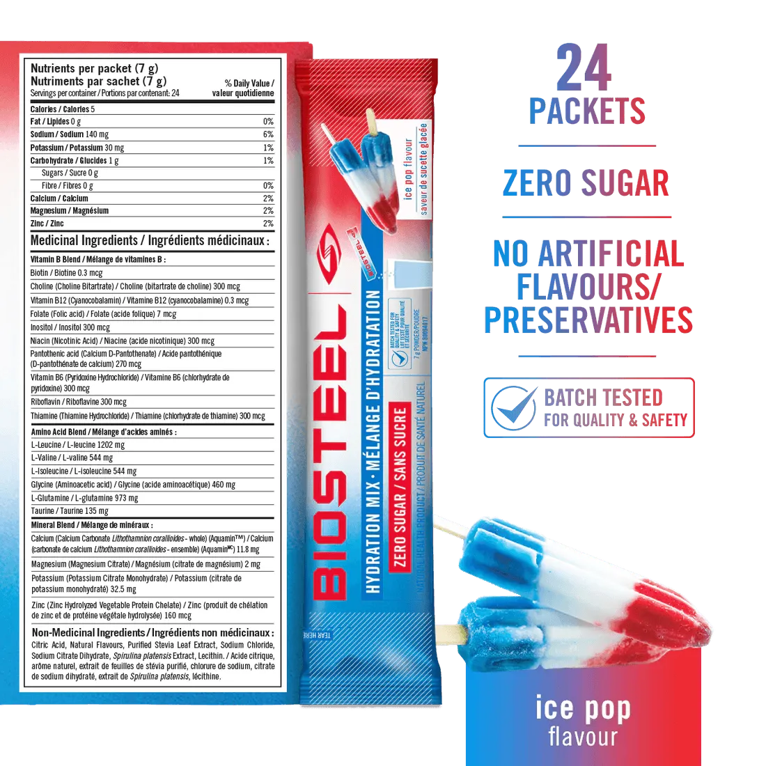 HYDRATION MIX / Ice Pop - 24 Serving Packets