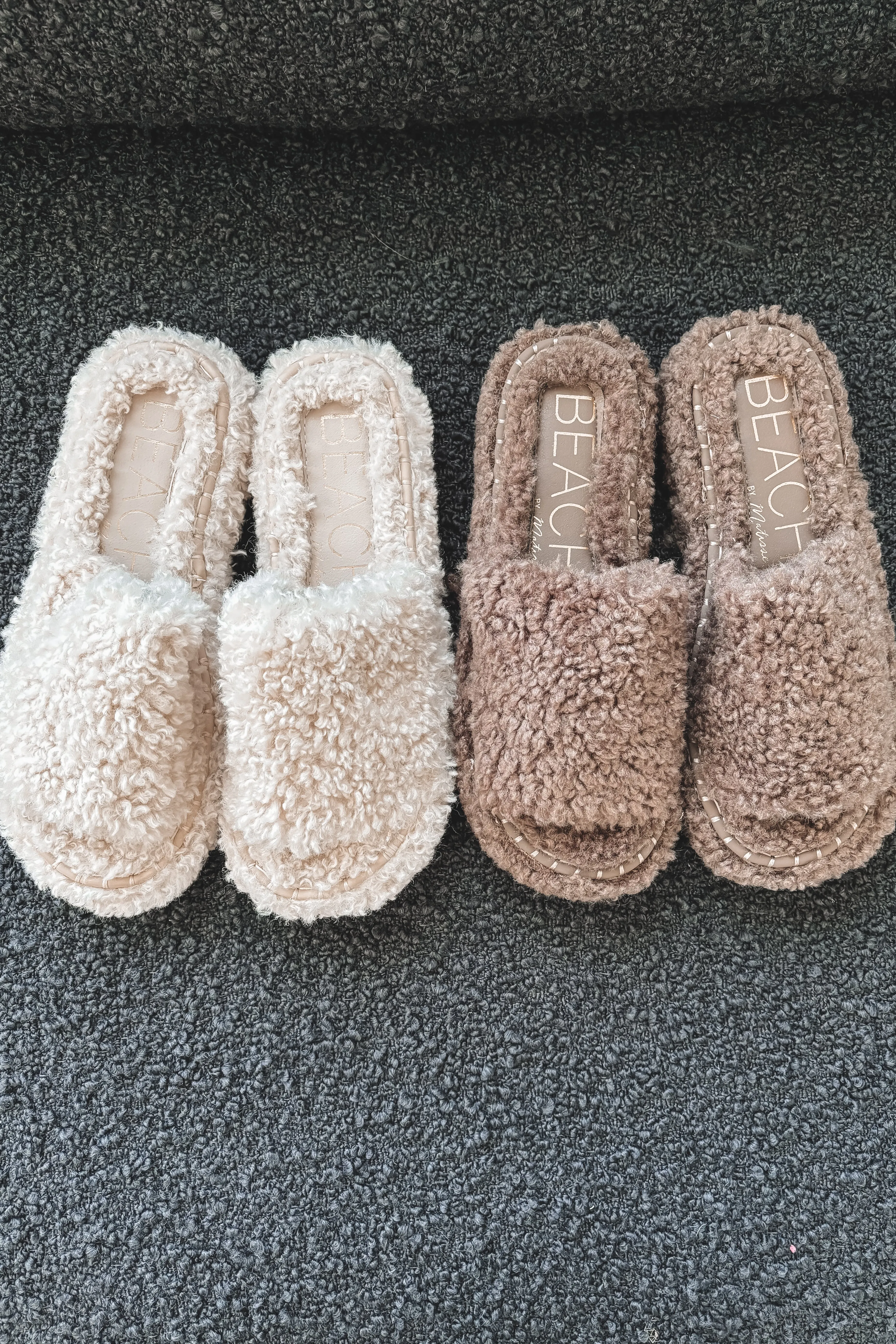 In House Cozy Vegan Sherpa Slip Ons