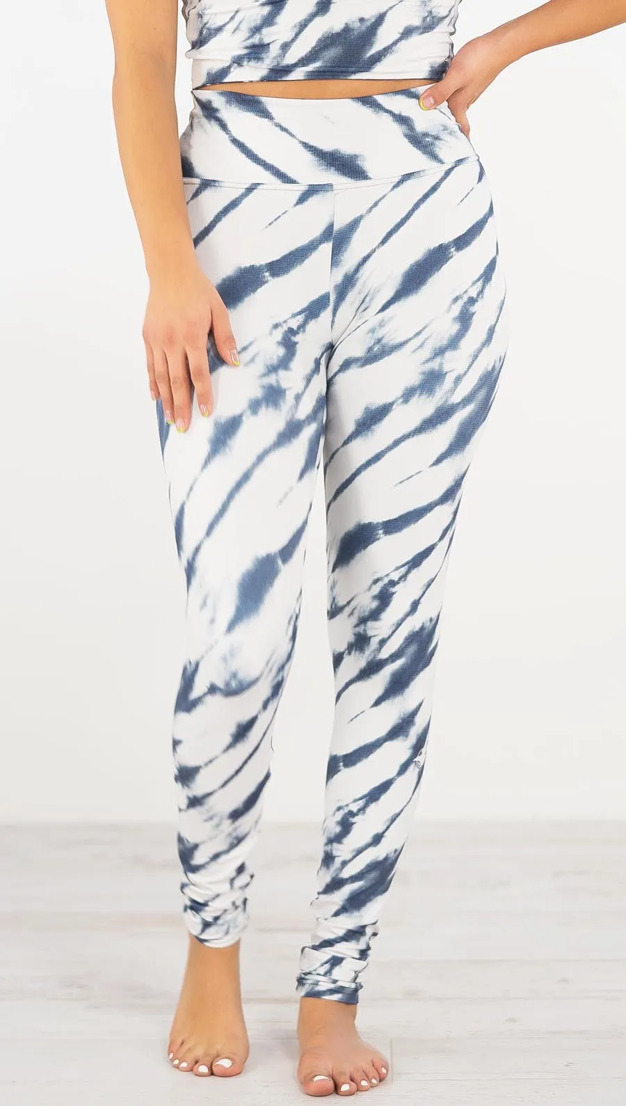 Indigo Stripes - Athleisure Leggings