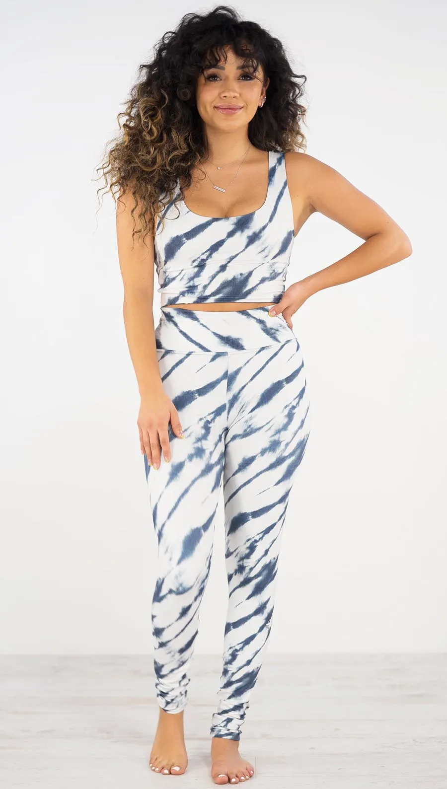 Indigo Stripes - Athleisure Leggings