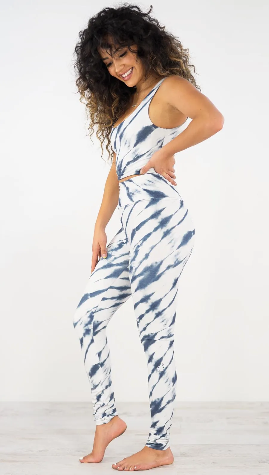 Indigo Stripes - Athleisure Leggings