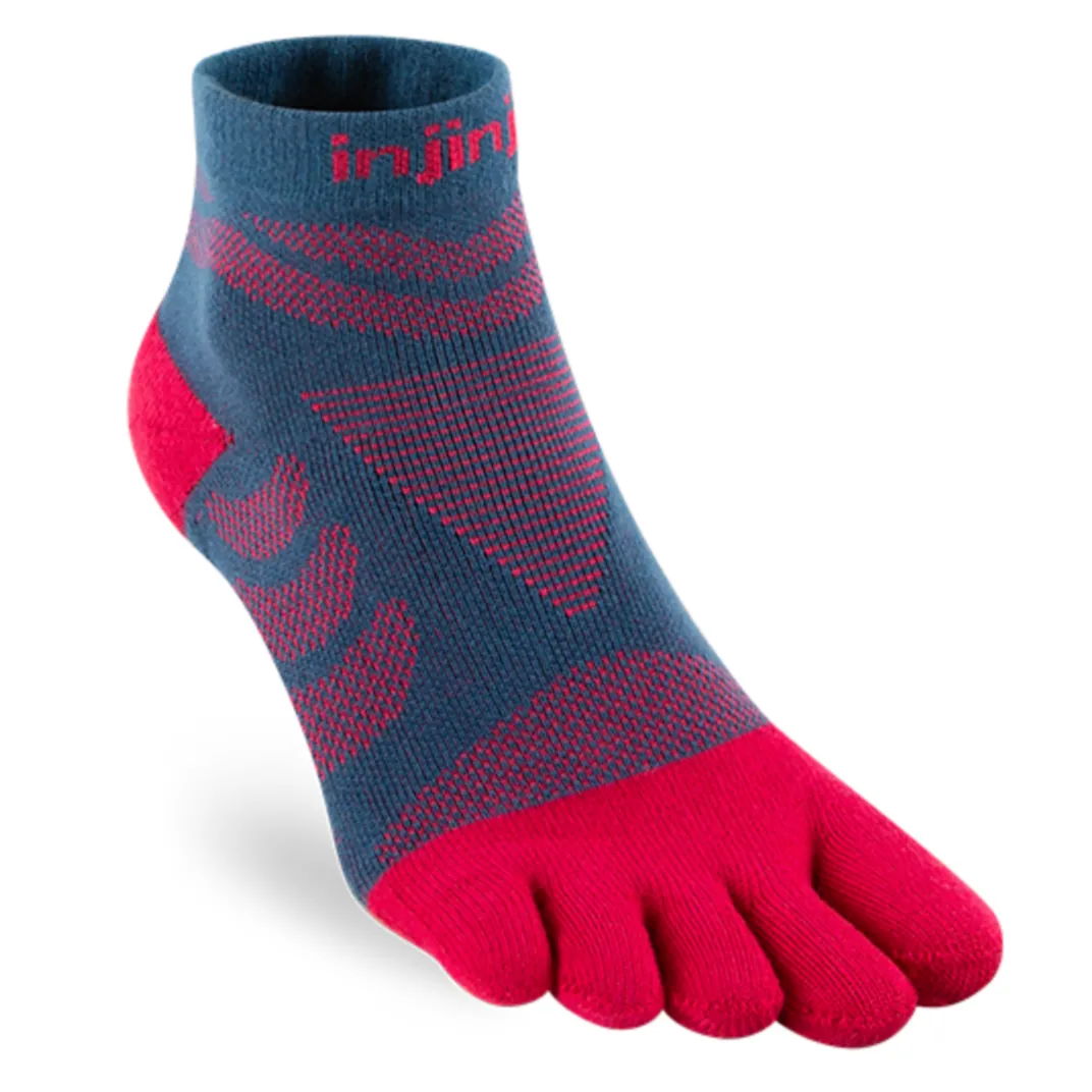 Injinji Ultra Run Mini-Crew Sock Womens - Berry