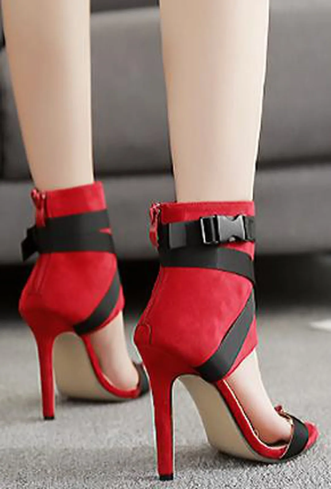 JAZMIN - BANDAGE ANKLE SANDALS