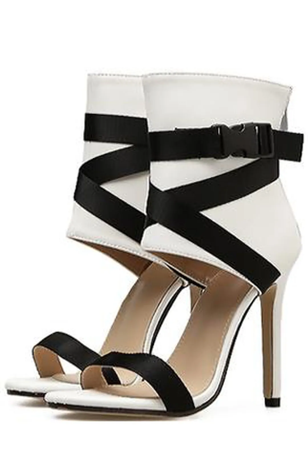 JAZMIN - BANDAGE ANKLE SANDALS