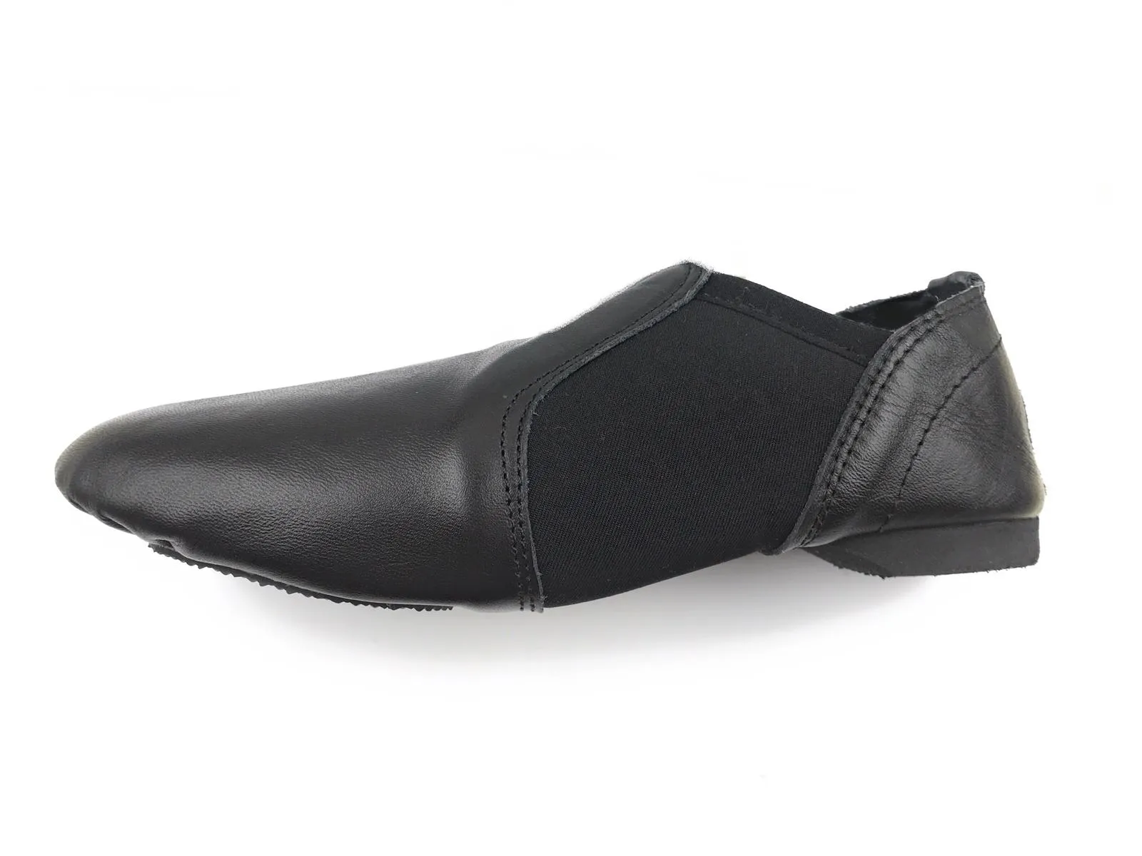 Jazz Shoes Slip On Leather and Neoprene Black