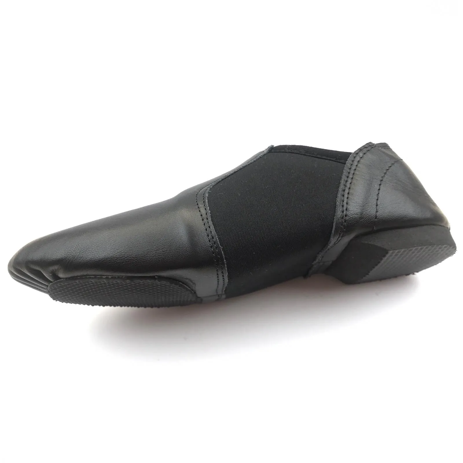 Jazz Shoes Slip On Leather and Neoprene Black