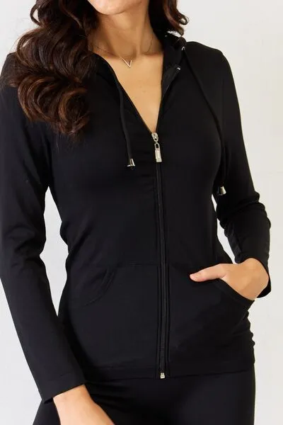 JULIA Zip Up Drawstring Hoodie and Leggings Set