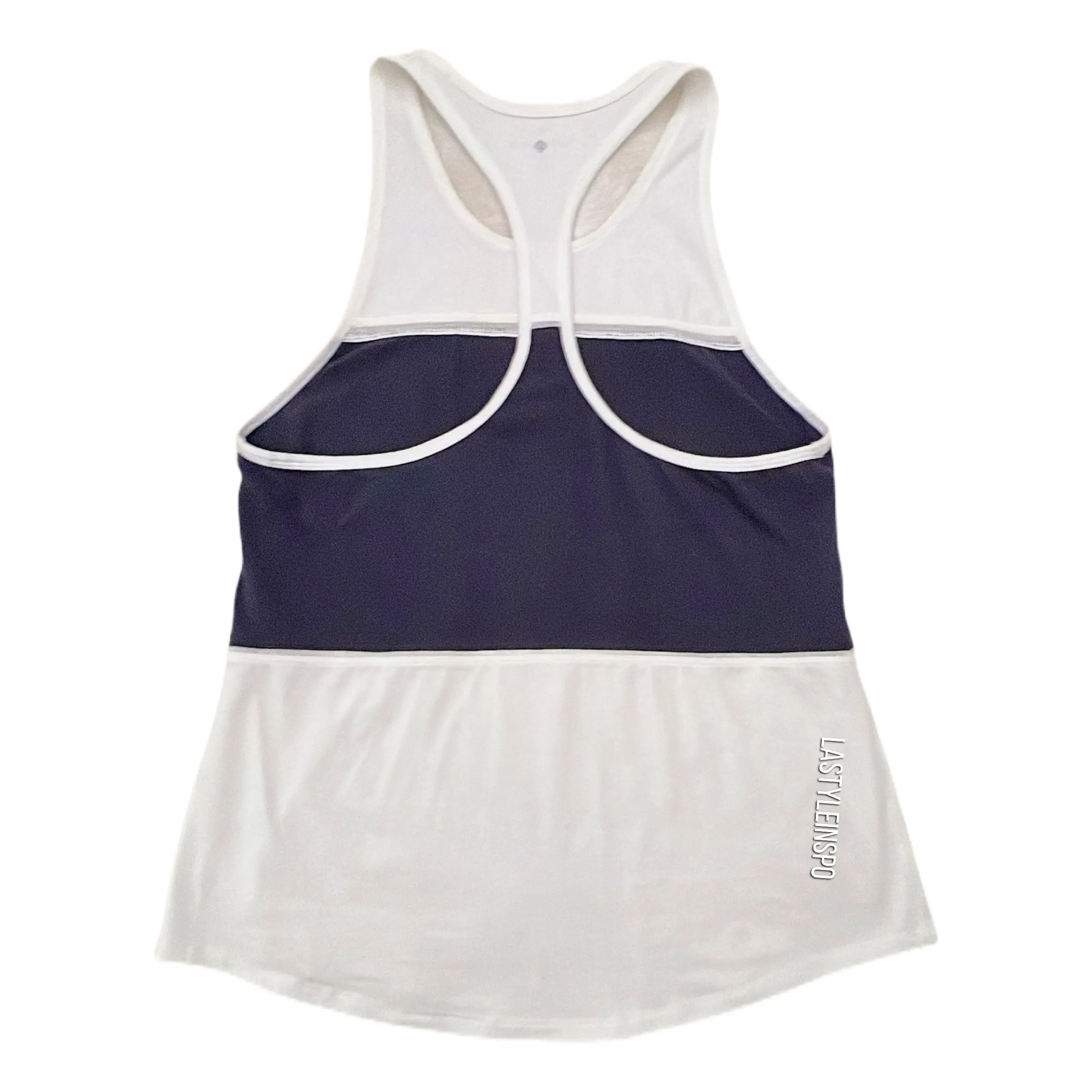 Kate Spade Tank Top Sporty White Blue Navy Small