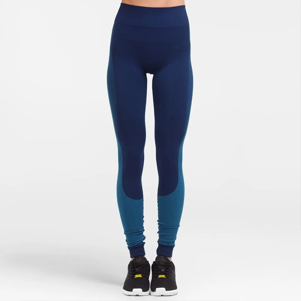 Maia Blue Seamless Leggings